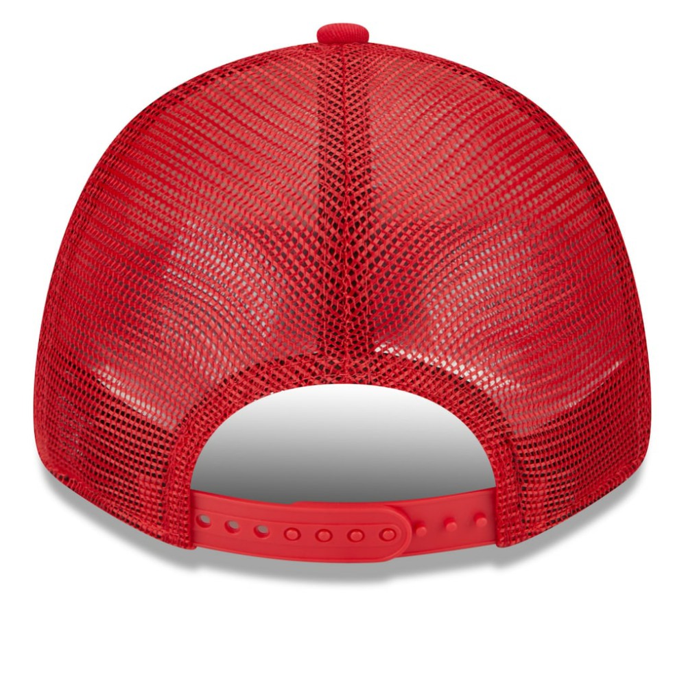 St. Louis Cardinals New Era Team Stripe Trucker 9FORTY Snapback Hat - White/Red - New Era Lifestyle