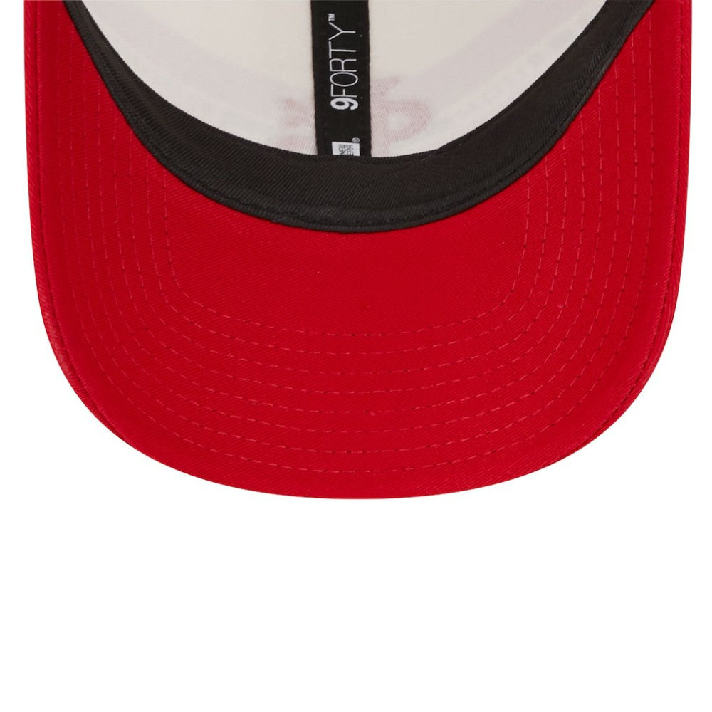 St. Louis Cardinals New Era Team Stripe Trucker 9FORTY Snapback Hat - White/Red - New Era Lifestyle