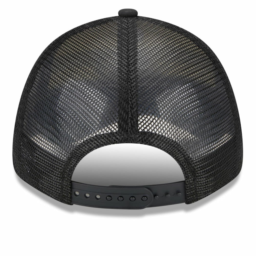 San Francisco Giants New Era Team Stripe Trucker 9FORTY Snapback Hat - White/Black - New Era Discount