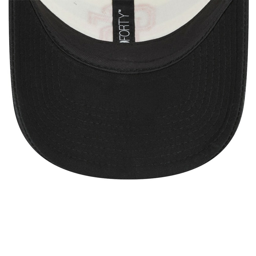 San Francisco Giants New Era Team Stripe Trucker 9FORTY Snapback Hat - White/Black - New Era Discount