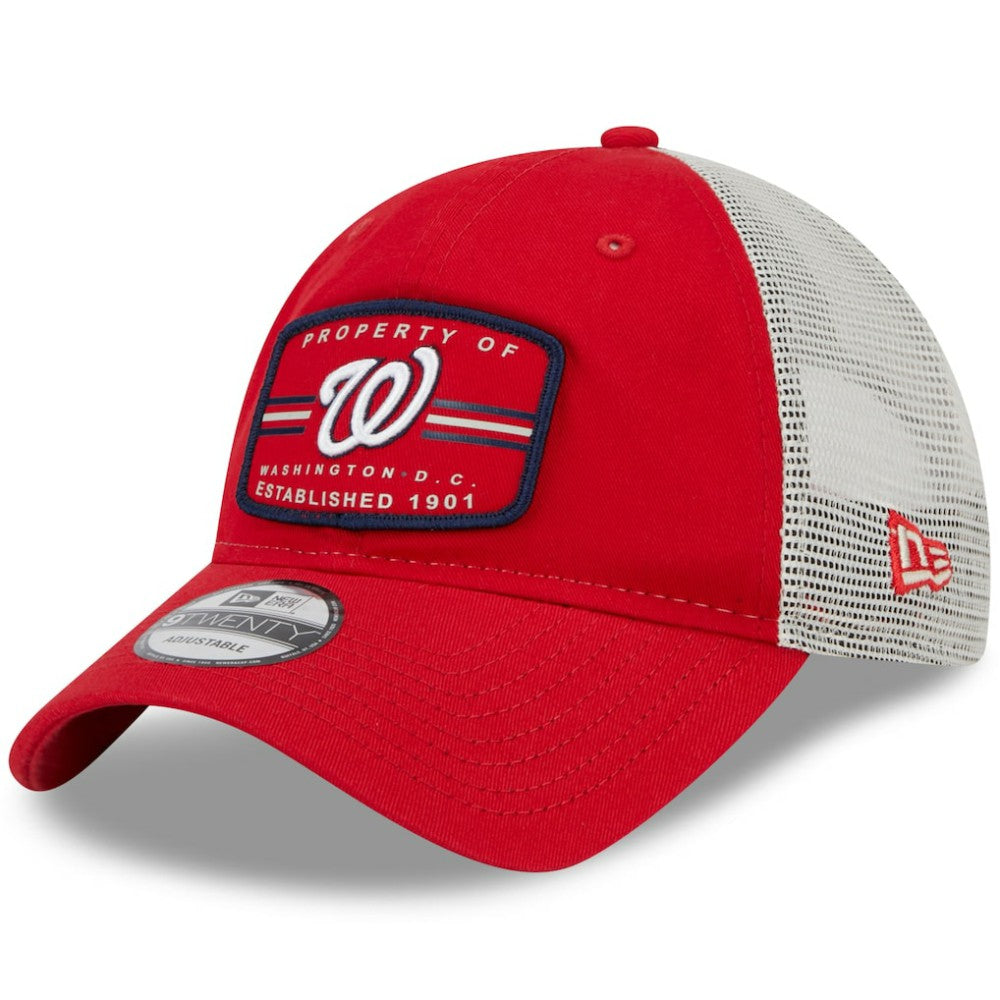 Washington Nationals New Era Property Trucker 9TWENTY Snapback Hat - Red - New Era Lifestyle