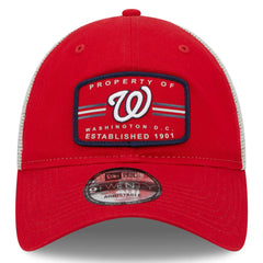 Washington Nationals New Era Property Trucker 9TWENTY Snapback Hat - Red - New Era Lifestyle