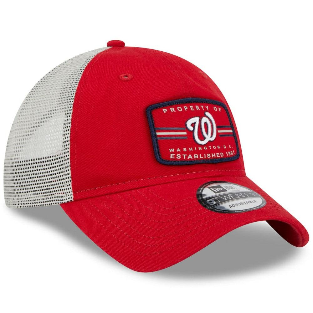Washington Nationals New Era Property Trucker 9TWENTY Snapback Hat - Red - New Era Lifestyle