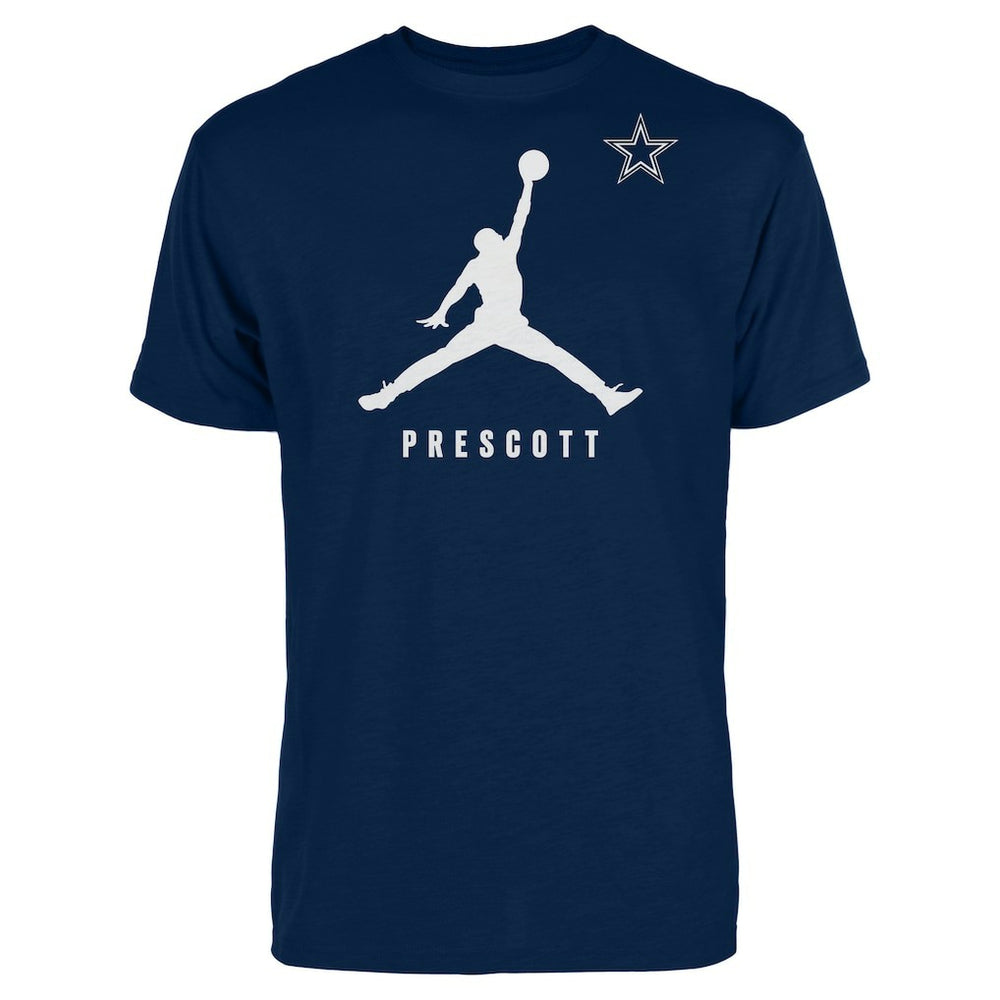 Dak Prescott Dallas Cowboys Jordan Brand Graphic T-Shirt Navy