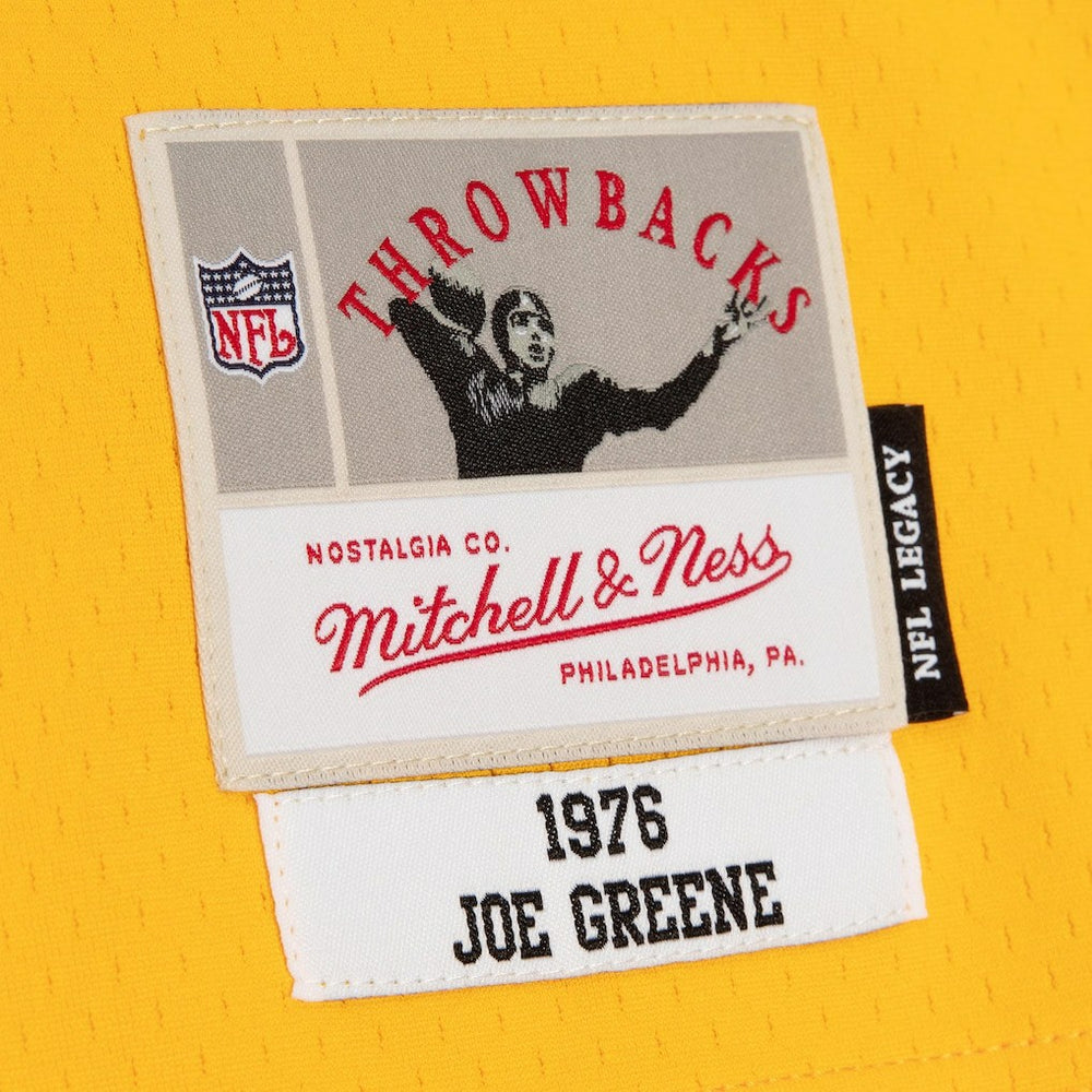 Mitchell & Ness Joe Greene Pittsburgh Steelers 1976 Split Legacy Replica Jersey Black/Gold