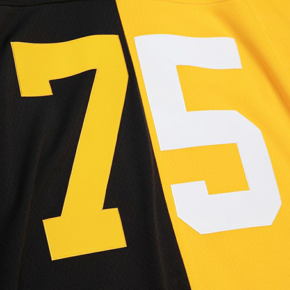Mitchell & Ness Joe Greene Pittsburgh Steelers 1976 Split Legacy Replica Jersey Black/Gold