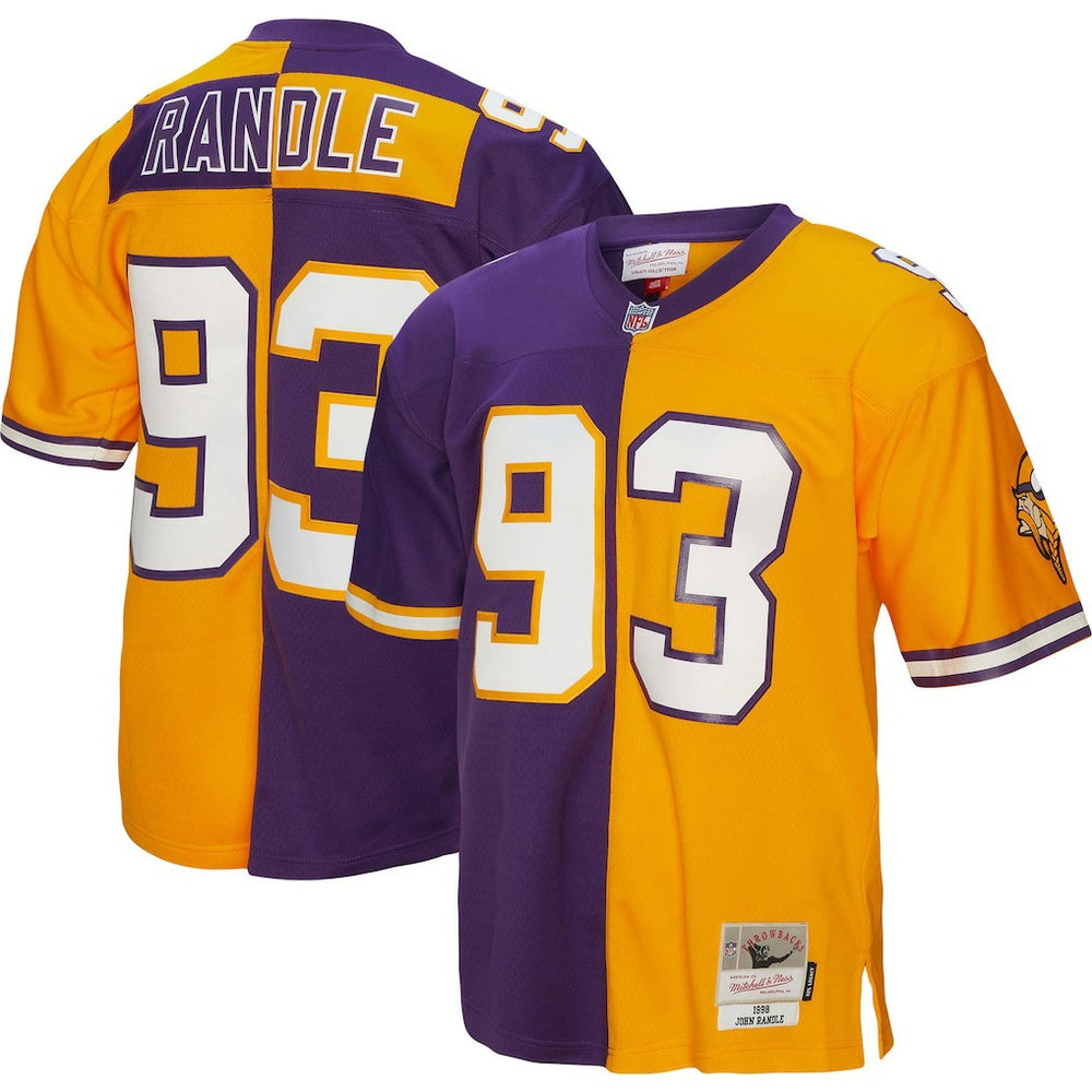 Mitchell & Ness John Randle Minnesota Vikings 1998 Split Legacy Replica Jersey Purple/Gold
