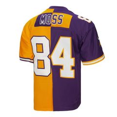 Mitchell & Ness Randy Moss Minnesota Vikings 1998 Split Legacy Replica Jersey Purple/Gold