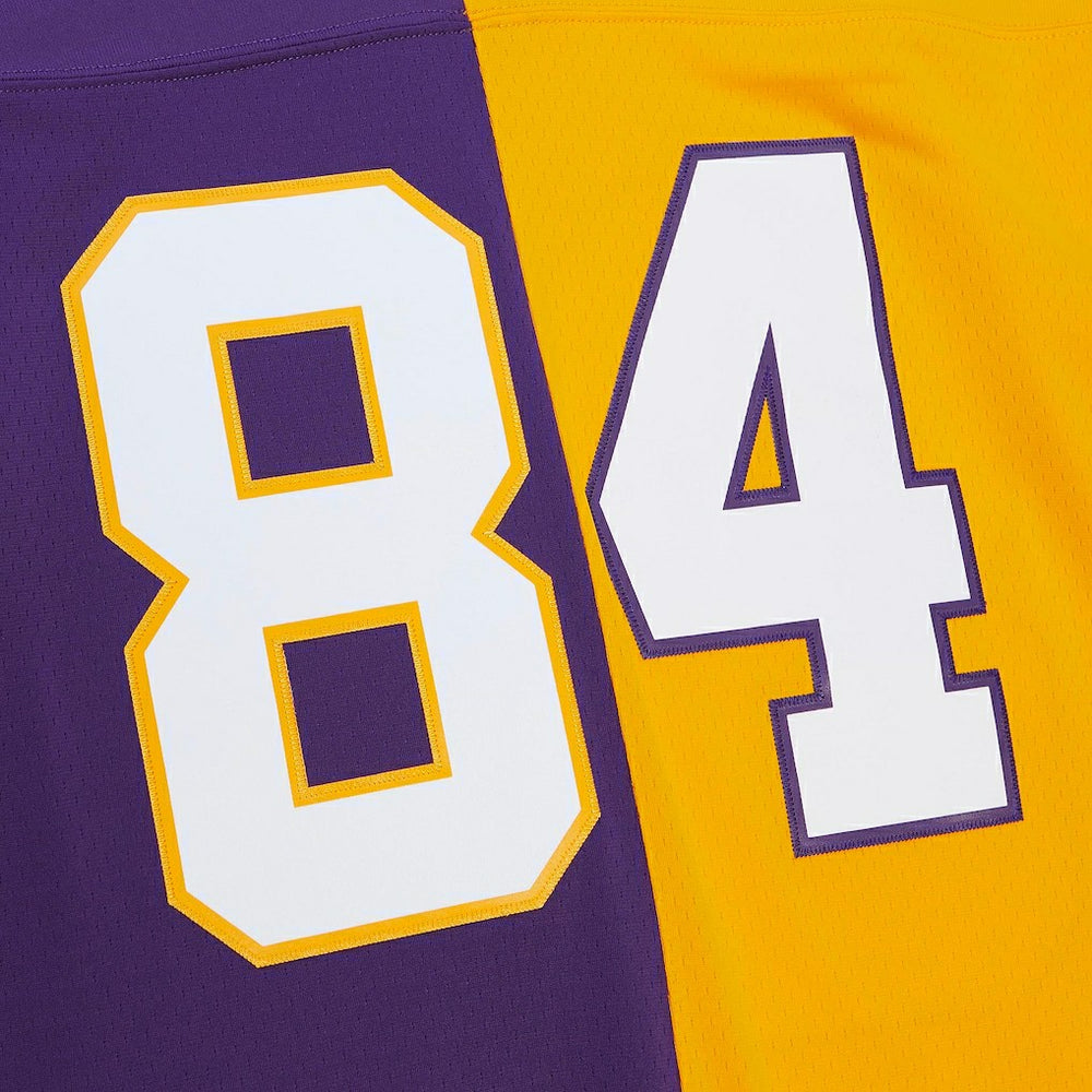Mitchell & Ness Randy Moss Minnesota Vikings 1998 Split Legacy Replica Jersey Purple/Gold