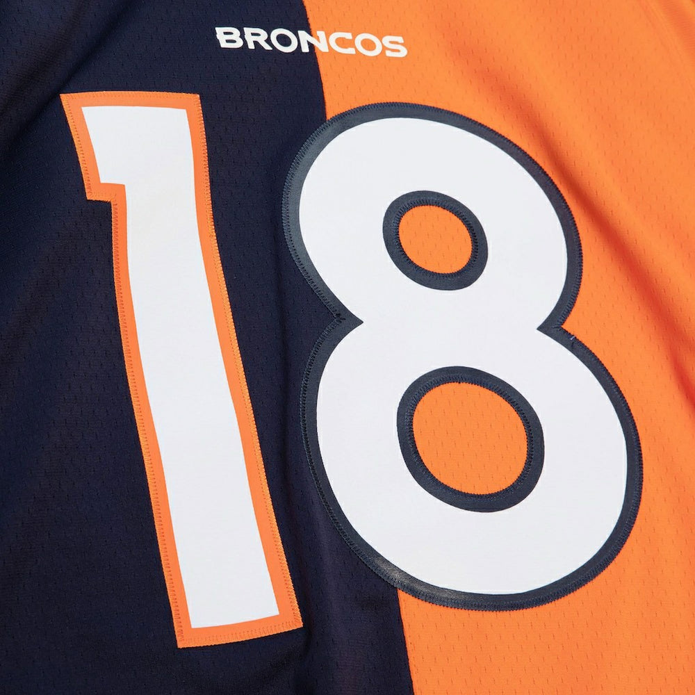 Mitchell & Ness Peyton Manning Denver Broncos 2015 Split Legacy Replica Jersey Navy/Orange
