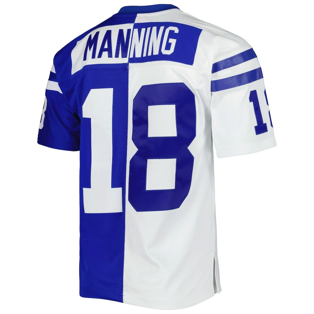 Mitchell & Ness Peyton Manning Indianapolis Colts 1998 Split Legacy Replica Jersey Royal/White