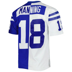 Mitchell & Ness Peyton Manning Indianapolis Colts 1998 Split Legacy Replica Jersey Royal/White