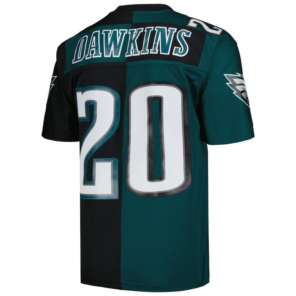 Mitchell & Ness Brian Dawkins Philadelphia Eagles 2004 Split Legacy Replica Jersey Midnight Green/Black
