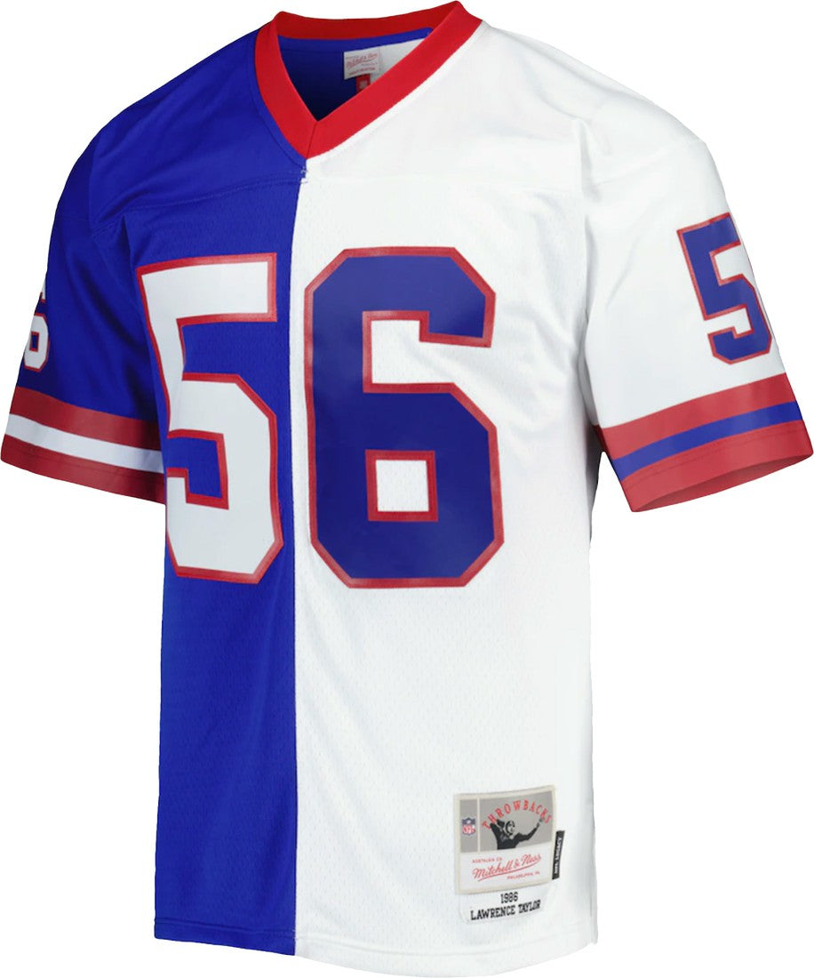 Mitchell & Ness Lawrence Taylor New York Giants 1986 Split Legacy Replica Jersey Royal/White