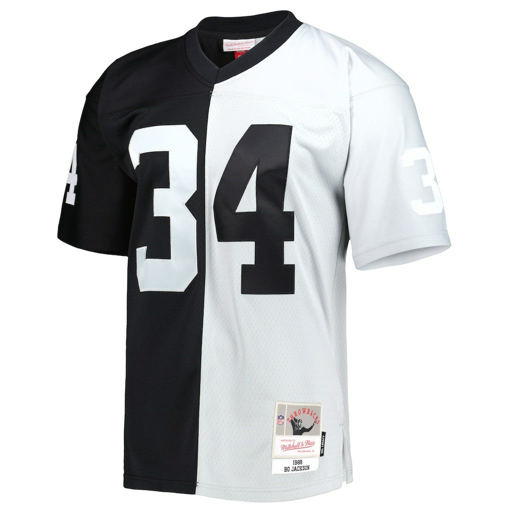 Mitchell & Ness Bo Jackson Las Vegas Raiders 1988 Split Legacy Replica Jersey Black/Silver