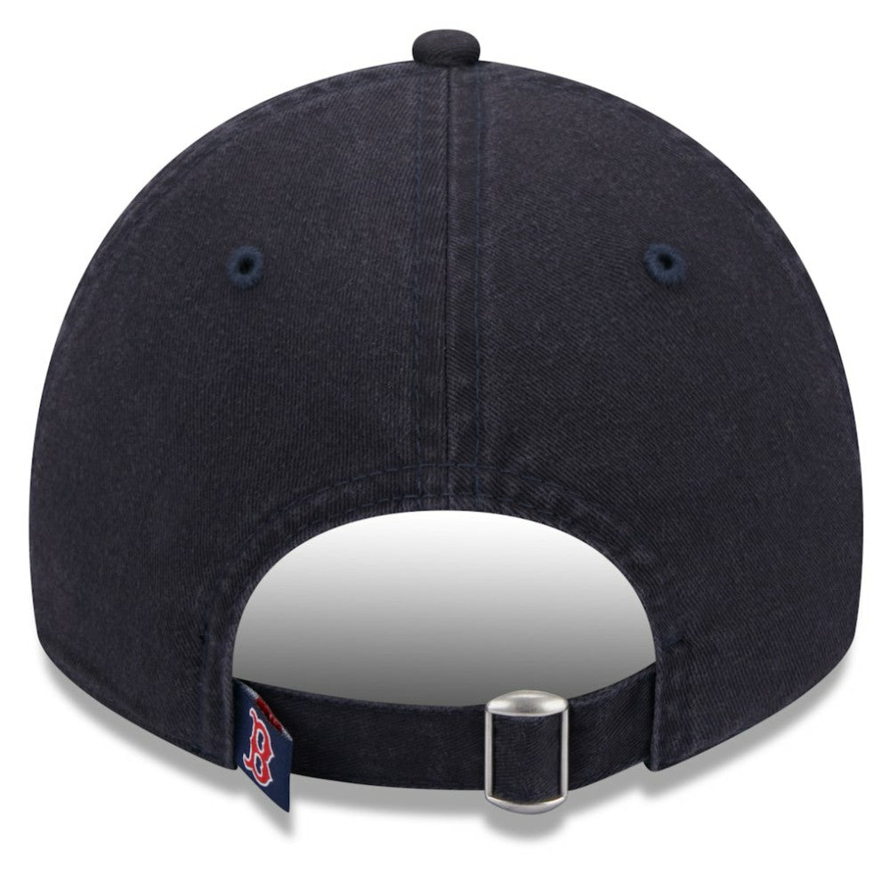 Boston Red Sox New Era Women's Leaves 9TWENTY Adjustable Hat - Navy - New Era Discount