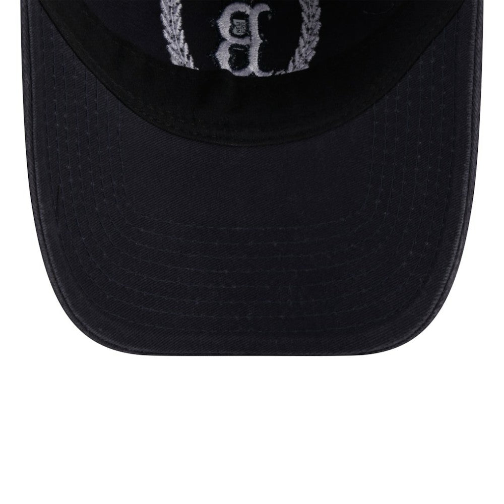 Boston Red Sox New Era Women's Leaves 9TWENTY Adjustable Hat - Navy - New Era Discount