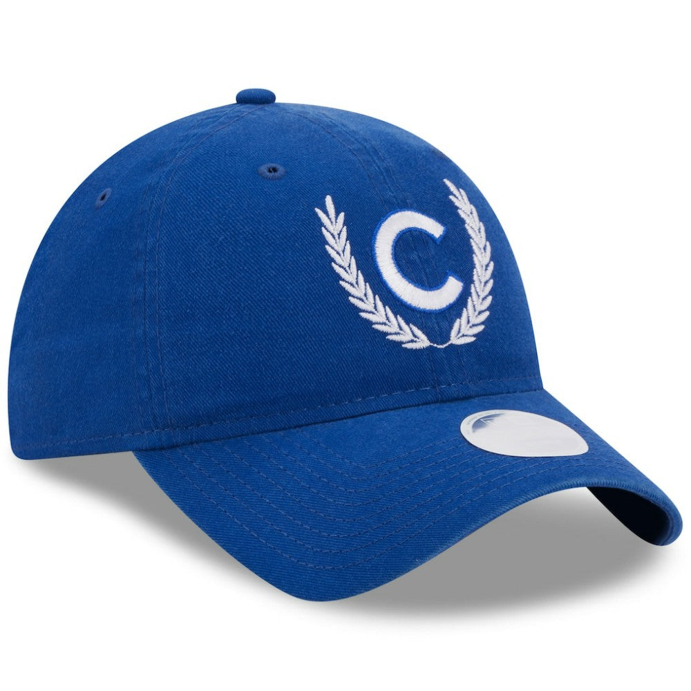 Chicago Cubs New Era Women's Leaves 9TWENTY Adjustable Hat - Royal - New Era Online