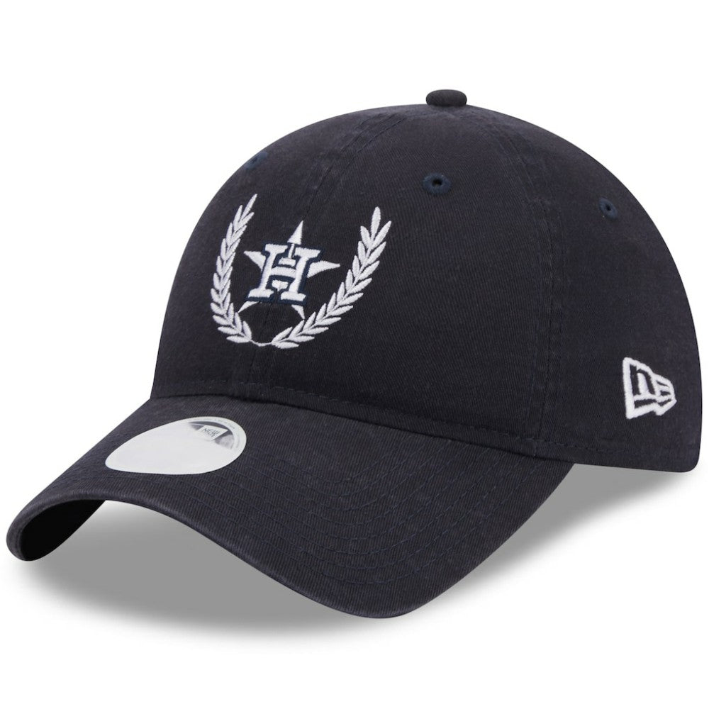 Houston Astros New Era Women's Leaves 9TWENTY Adjustable Hat - Navy - New Era on Sale