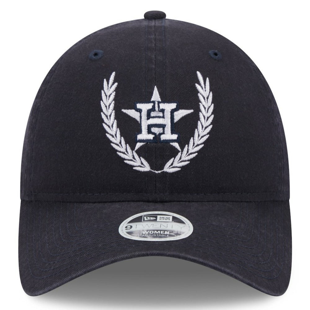 Houston Astros New Era Women's Leaves 9TWENTY Adjustable Hat - Navy - New Era on Sale