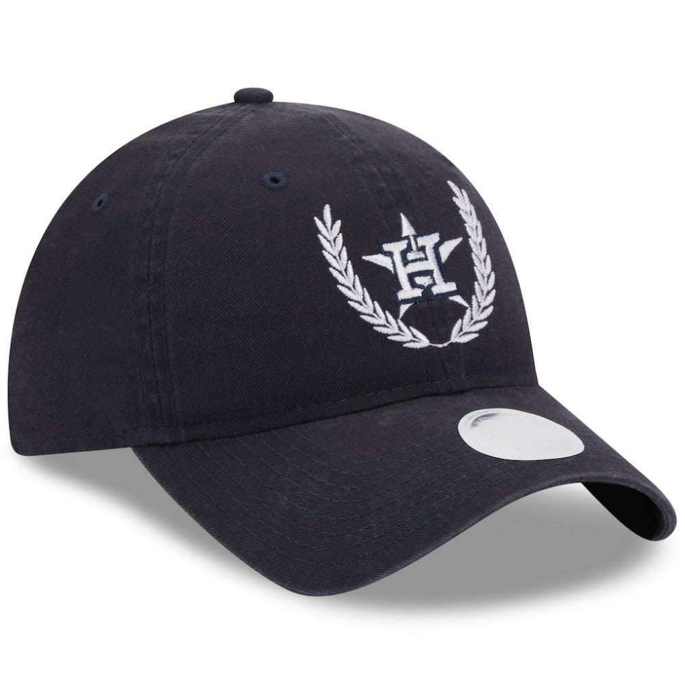 Houston Astros New Era Women's Leaves 9TWENTY Adjustable Hat - Navy - New Era on Sale