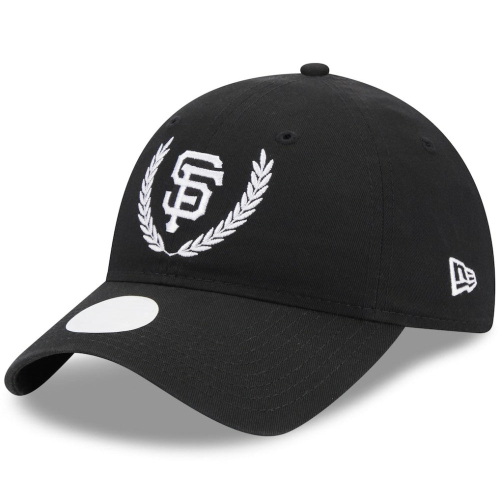 San Francisco Giants New Era Women's Leaves 9TWENTY Adjustable Hat - Black - New Era Discount