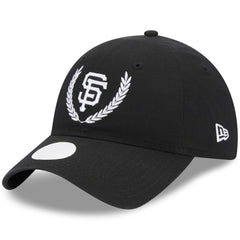 San Francisco Giants New Era Women's Leaves 9TWENTY Adjustable Hat - Black - New Era Discount
