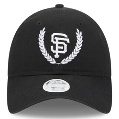 San Francisco Giants New Era Women's Leaves 9TWENTY Adjustable Hat - Black - New Era Discount