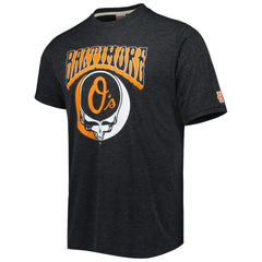 Baltimore Orioles Homage Grateful Dead Tri-Blend T-Shirt - Charcoal - MLB Online