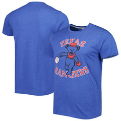 Texas Rangers Homage Grateful Dead Tri-Blend T-Shirt - Royal - MLB on Sale