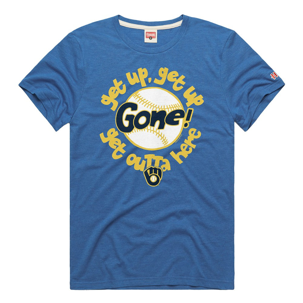Milwaukee Brewers Homage Hyper Local Tri-Blend T-Shirt - Royal - MLB Online