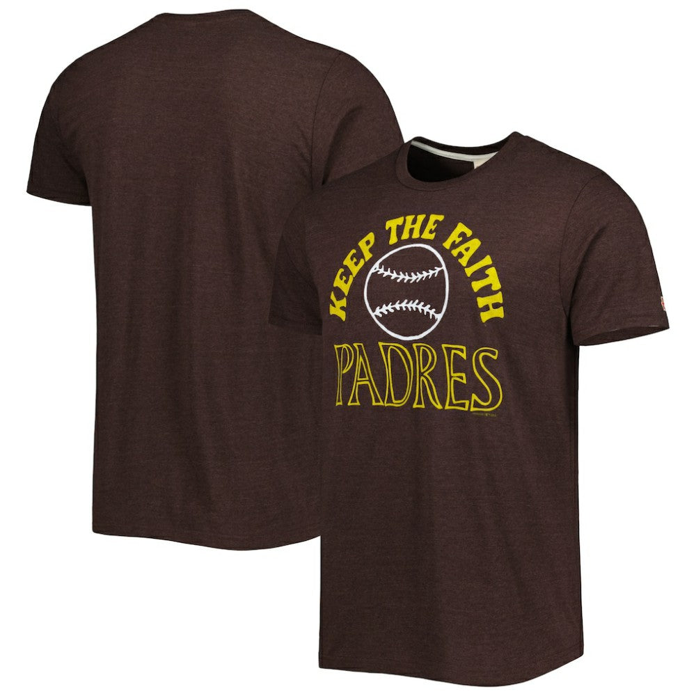 San Diego Padres Homage Hyper Local Tri-Blend T-Shirt - Brown - MLB Sale