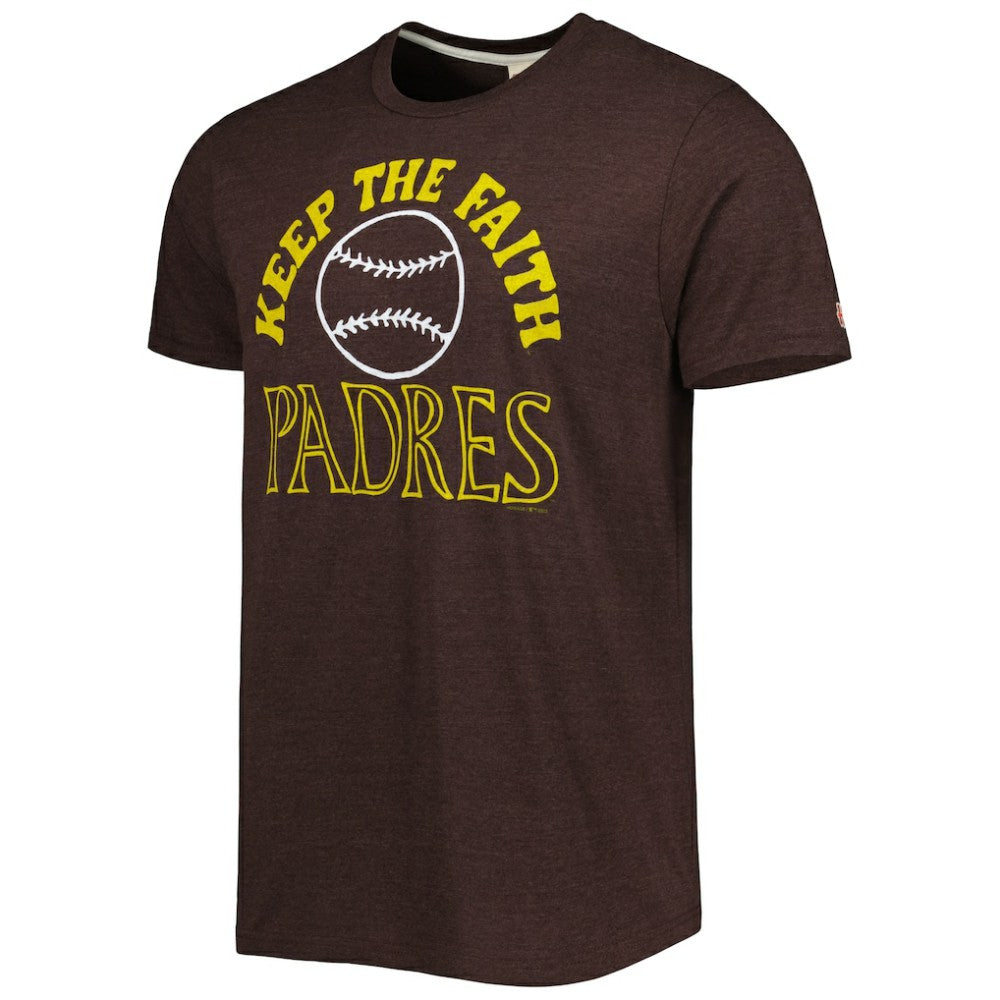 San Diego Padres Homage Hyper Local Tri-Blend T-Shirt - Brown - MLB Sale