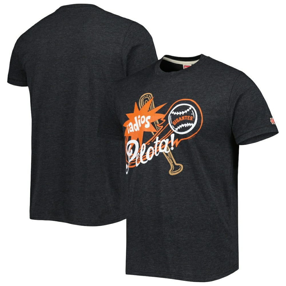 San Francisco Giants Homage Hyper Local Tri-Blend T-Shirt - Charcoal - MLB Discount