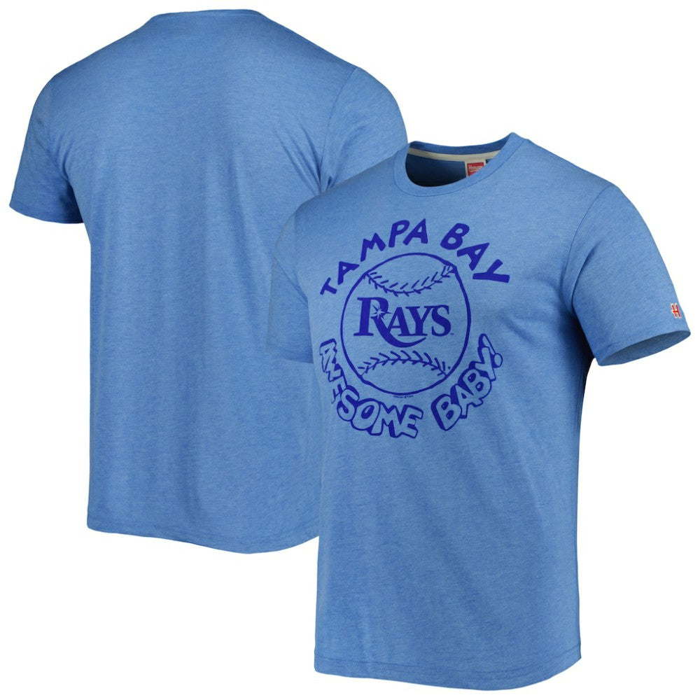 Tampa Bay Rays Homage Hyper Local Tri-Blend T-Shirt - Light Blue - MLB on Sale