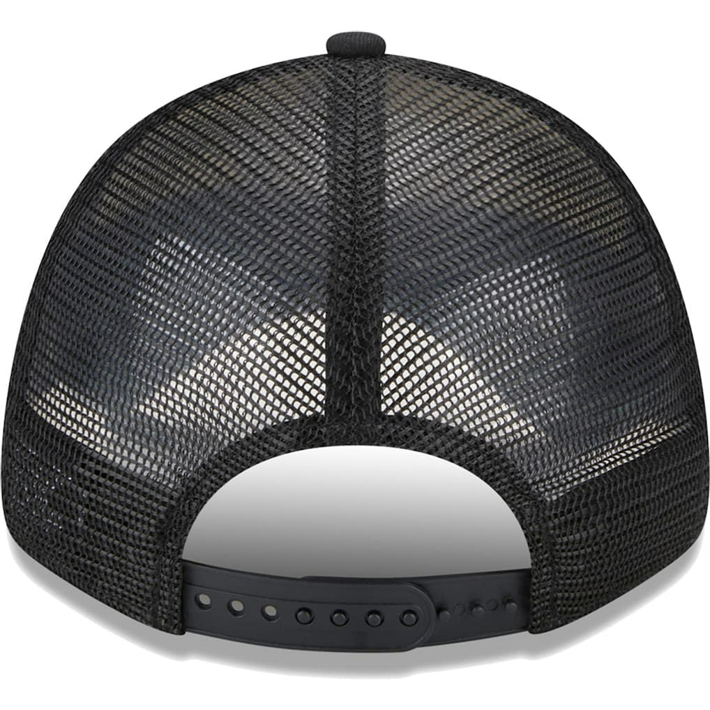 Brooklyn Nets Stripes 9FORTY Trucker Snapback Hat Black | New Era Near Me