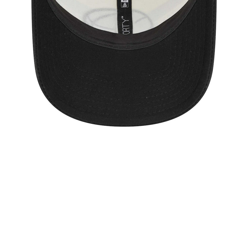 Brooklyn Nets Stripes 9FORTY Trucker Snapback Hat Black | New Era Near Me