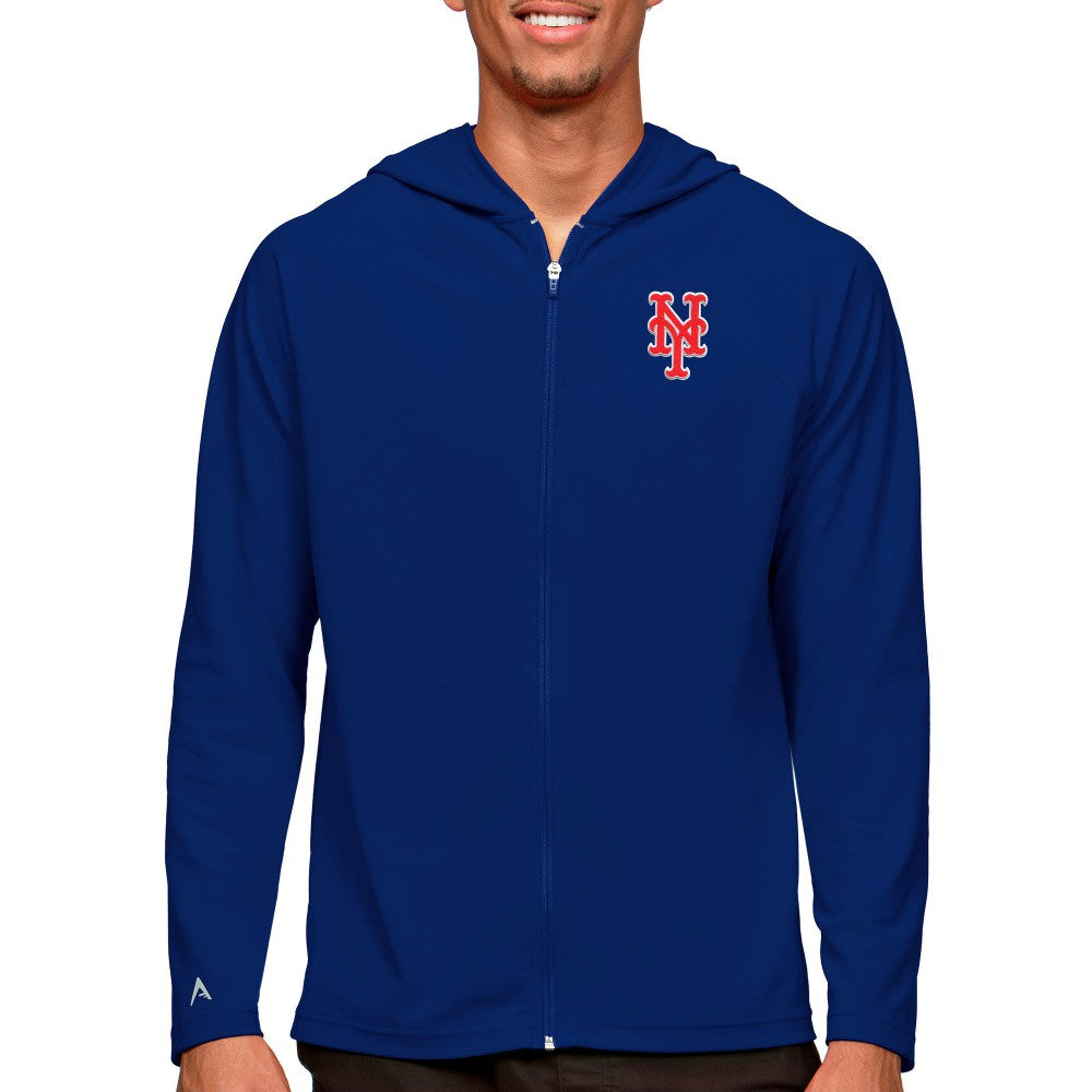 New York Mets Antigua Legacy Full-Zip Hoodie - Royal - MLB on Sale