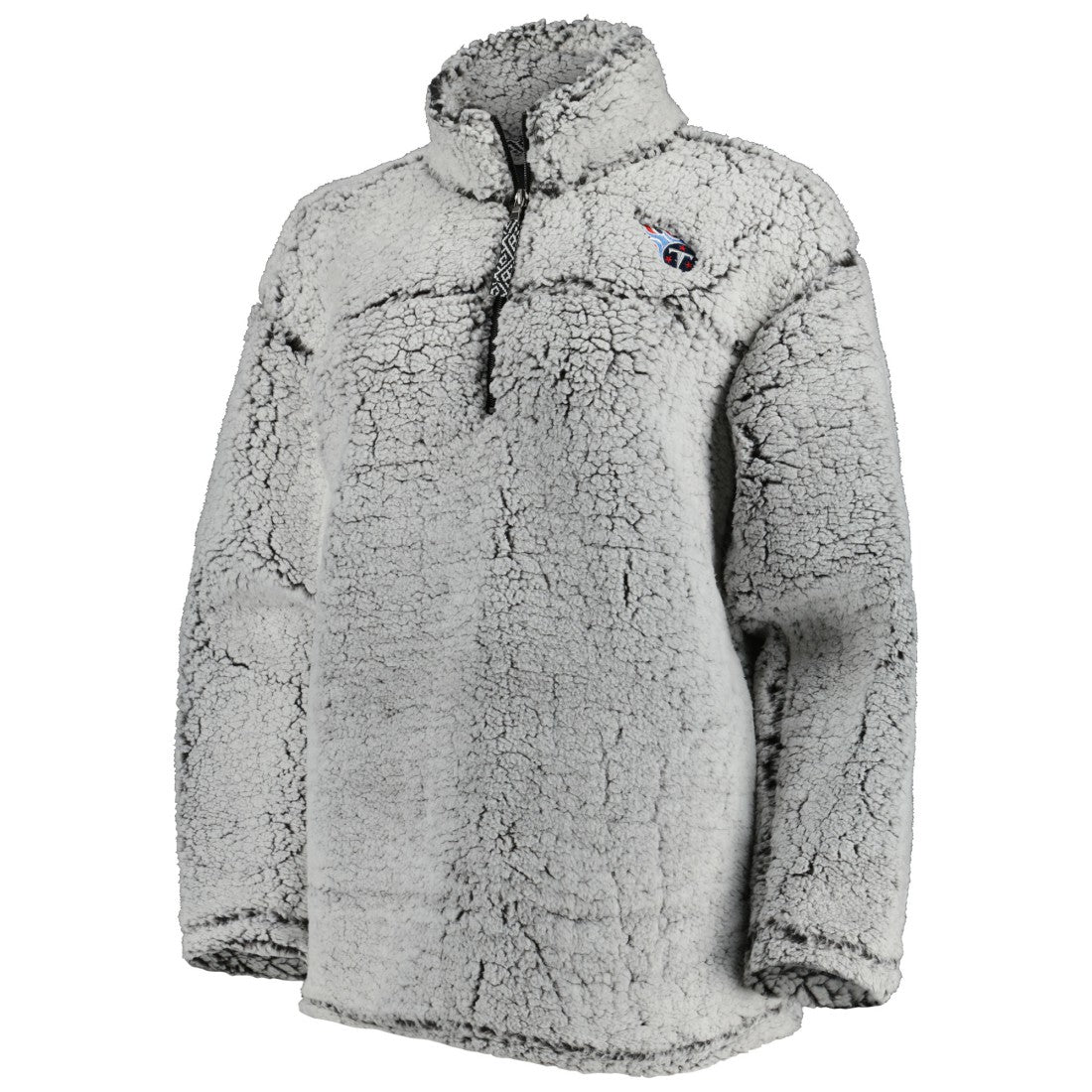 Tennessee Titans G-III 4Her by Carl Banks Women's Sherpa Quarter-Zip Jacket Gray