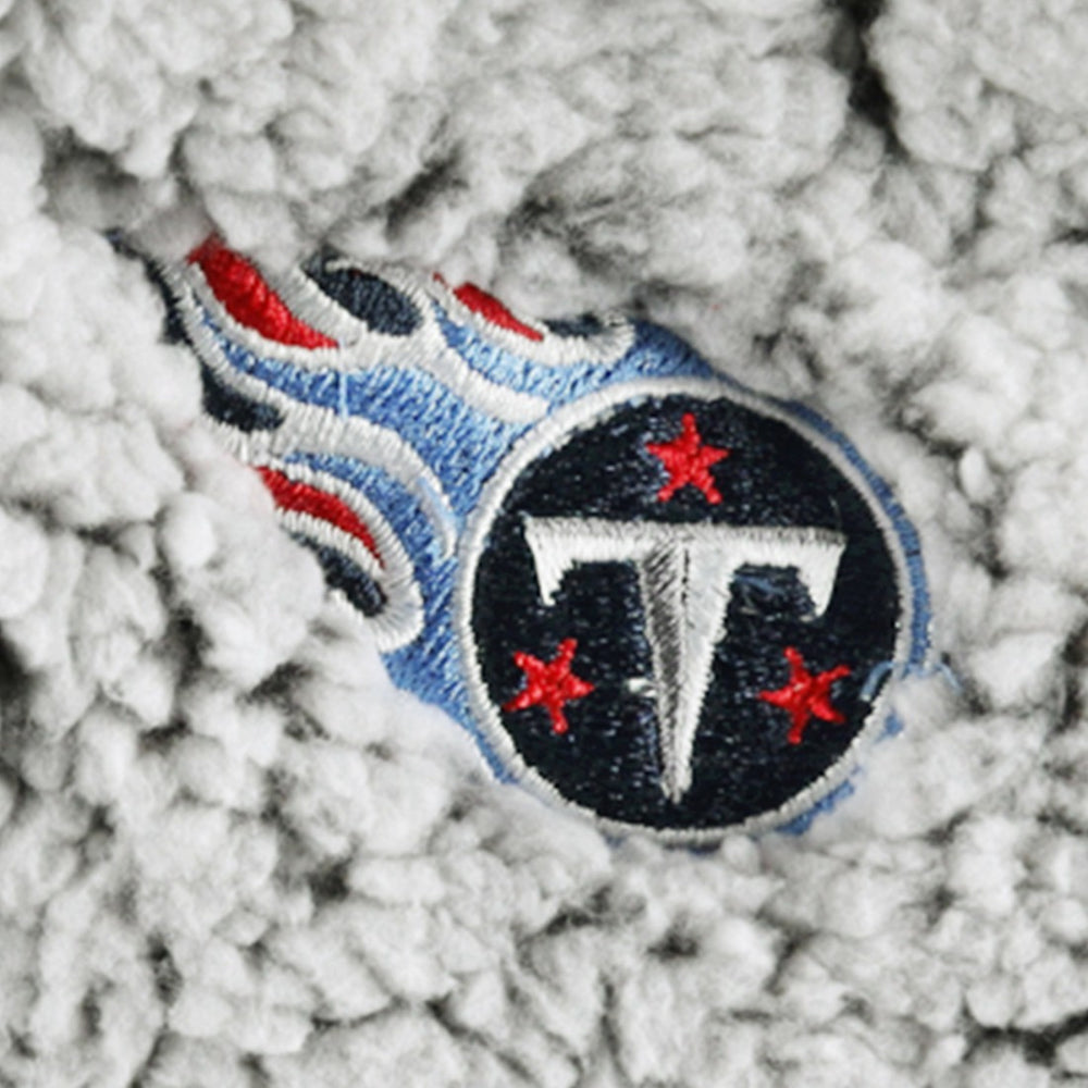 Tennessee Titans G-III 4Her by Carl Banks Women's Sherpa Quarter-Zip Jacket Gray
