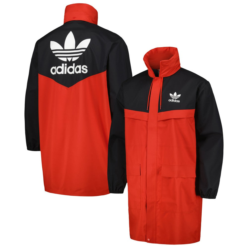 Manchester United Originals Hoodie Full-Zip Bench Jacket Red/Black - Adidas sale