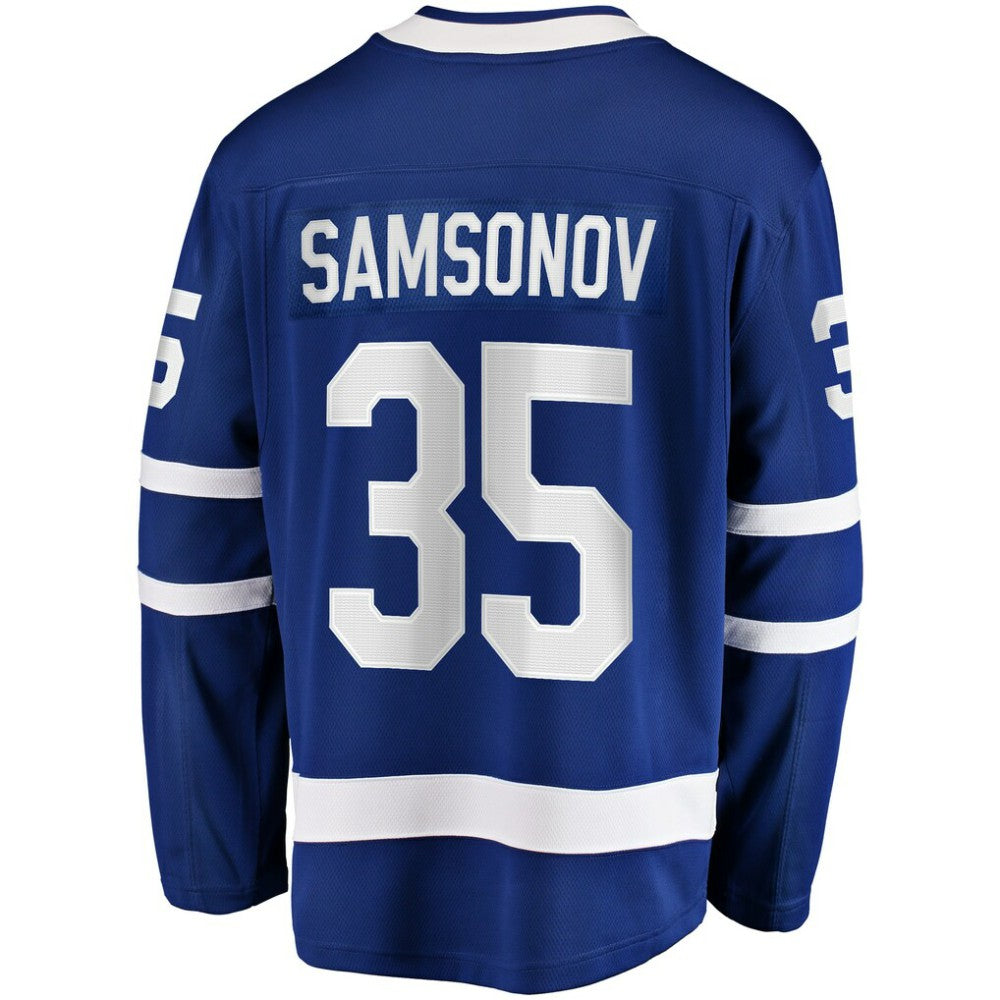 Ilya Samsonov Toronto Maple Leafs Fanatics Home Breakaway Player Jersey - Blue - NHL 5010801