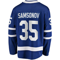 Ilya Samsonov Toronto Maple Leafs Fanatics Home Breakaway Player Jersey - Blue - NHL 5010801