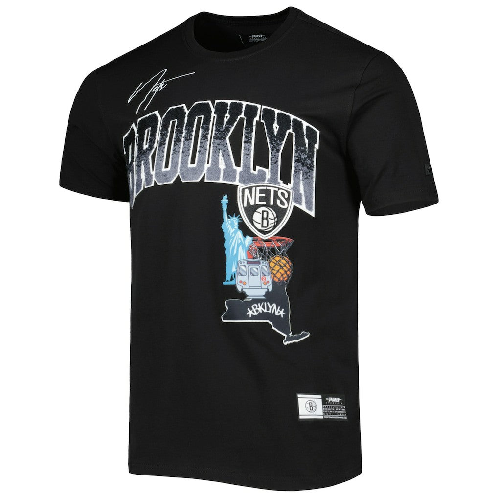Brooklyn Nets Pro Standard Hometown Chenille T-Shirt Black