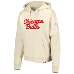 Chicago Bulls Sportiqe Women's Leona Ava Fleece Tri-Blend Pullover Hoodie Cream