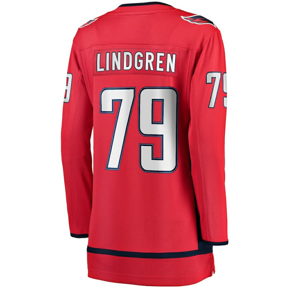 Charlie Lindgren Washington Capitals Fanatics Women's Home Breakaway Player Jersey - Red - NHL 5012243