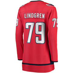 Charlie Lindgren Washington Capitals Fanatics Women's Home Breakaway Player Jersey - Red - NHL 5012243