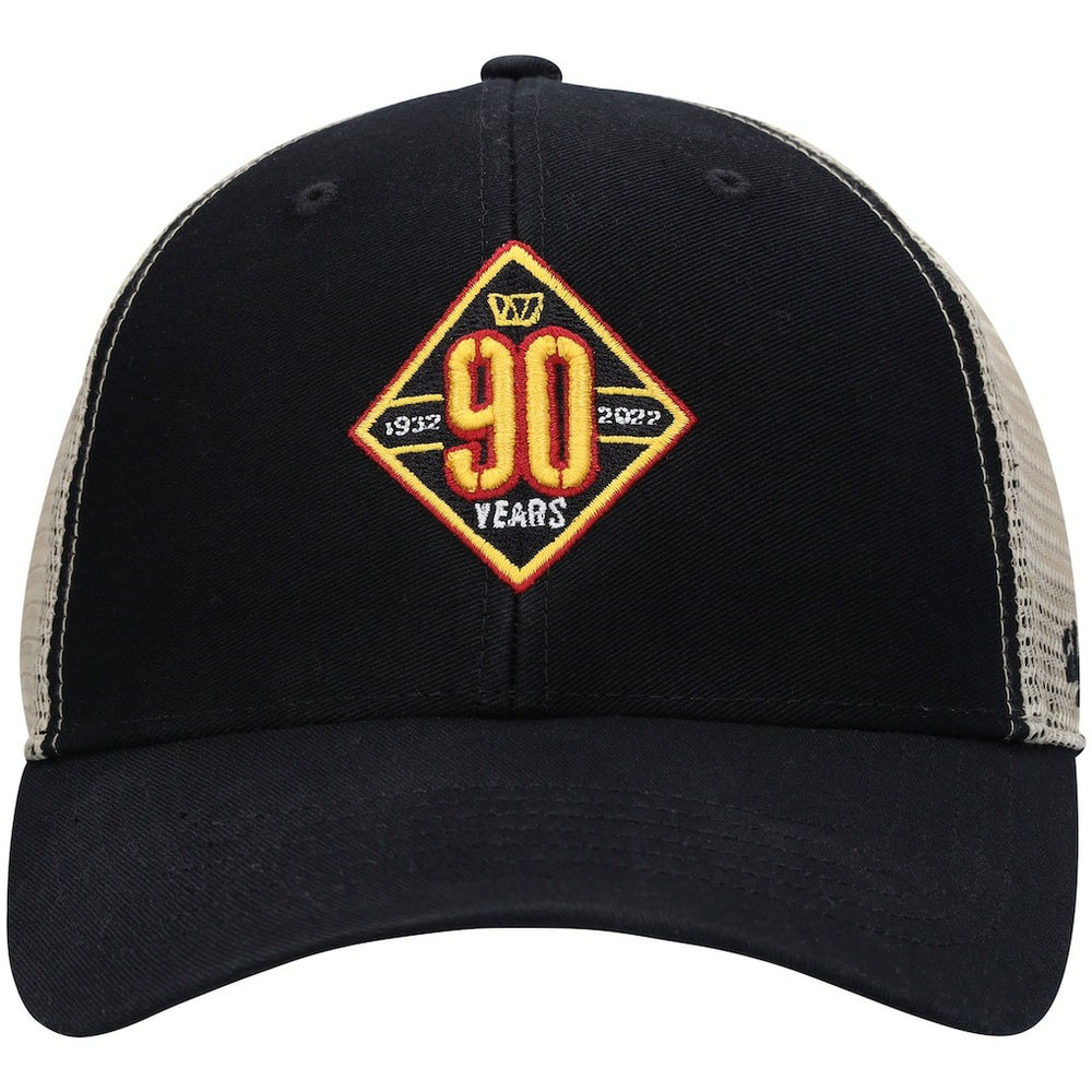 47 brand Washington Commanders '47 90th Season MVP Trucker Snapback Hat Black/Natural