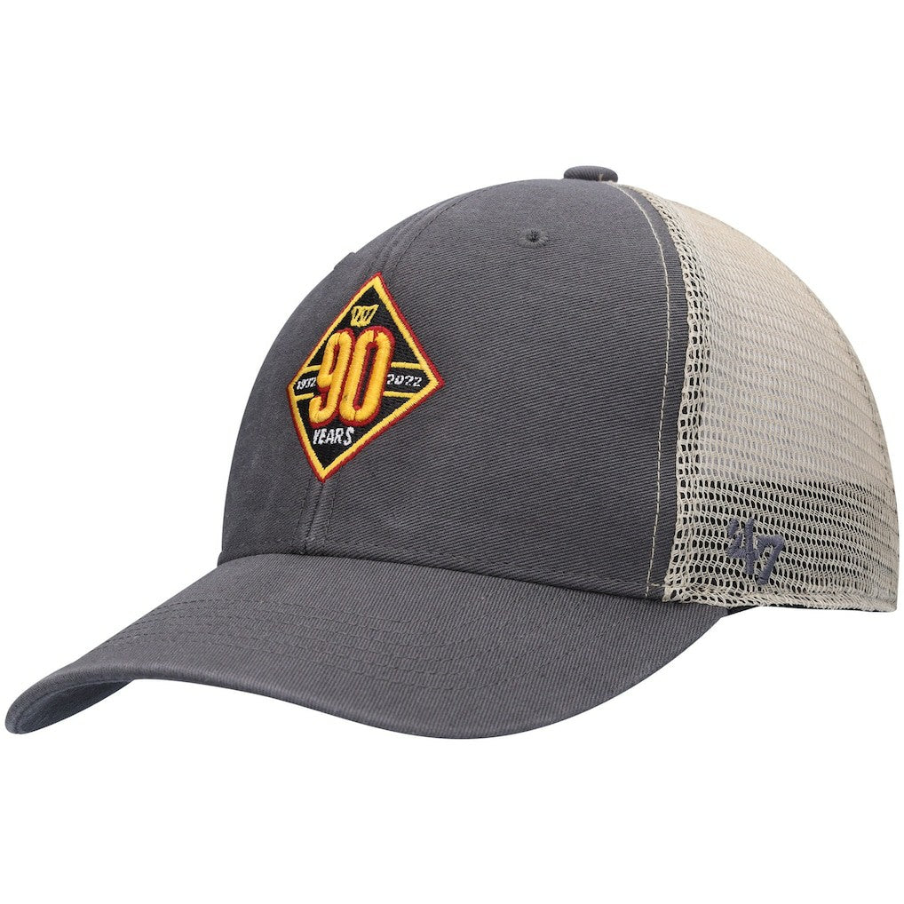 47 brand Washington Commanders '47 90th Season MVP Trucker Snapback Hat Charcoal/Natural