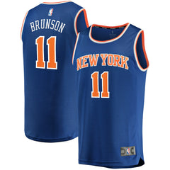 Jalen Brunson New York Knicks Fast Break Replica Jersey Icon Edition Blue | Fanatics for sale